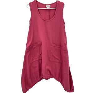 Soft Surroundings Women's Cotton Tank Sun Dress,‎ Sz. S Shark-bite Hem *READ*